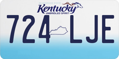KY license plate 724LJE