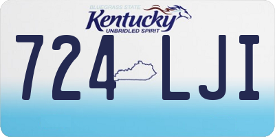 KY license plate 724LJI