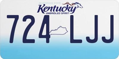 KY license plate 724LJJ