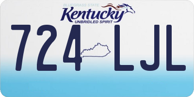 KY license plate 724LJL