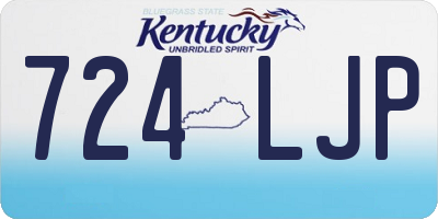 KY license plate 724LJP