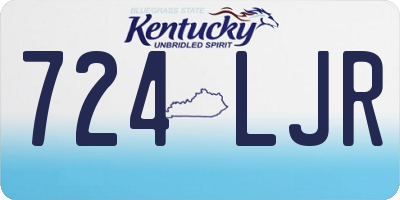 KY license plate 724LJR