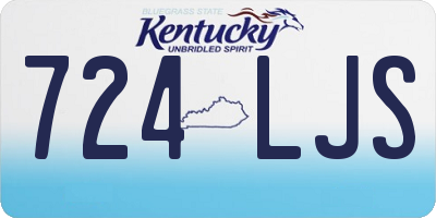 KY license plate 724LJS