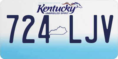 KY license plate 724LJV