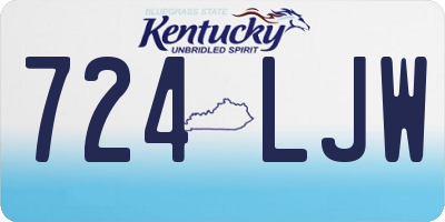 KY license plate 724LJW