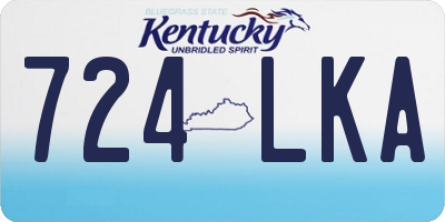 KY license plate 724LKA