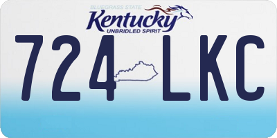 KY license plate 724LKC