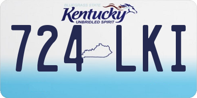 KY license plate 724LKI