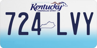 KY license plate 724LVY