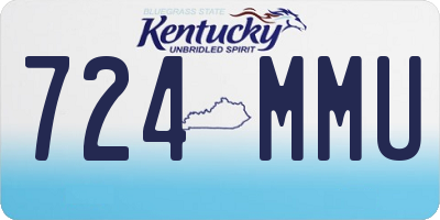 KY license plate 724MMU
