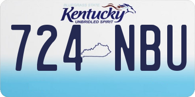 KY license plate 724NBU