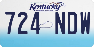 KY license plate 724NDW