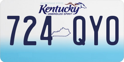 KY license plate 724QYO