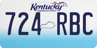 KY license plate 724RBC