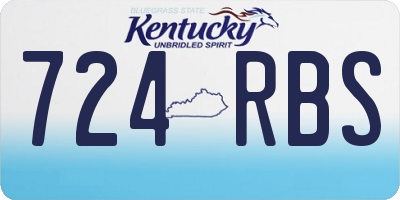 KY license plate 724RBS