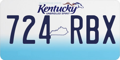 KY license plate 724RBX