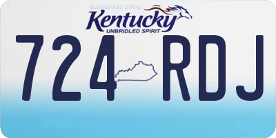 KY license plate 724RDJ