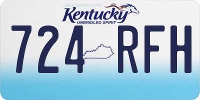 KY license plate 724RFH