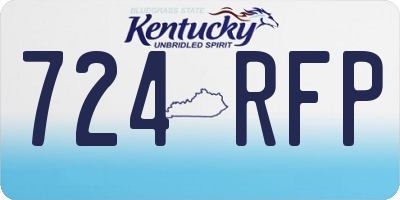 KY license plate 724RFP
