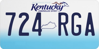 KY license plate 724RGA