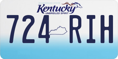 KY license plate 724RIH