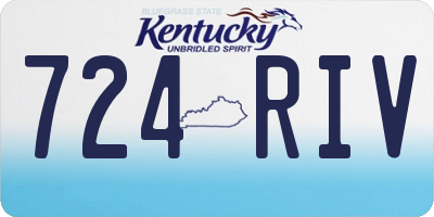 KY license plate 724RIV