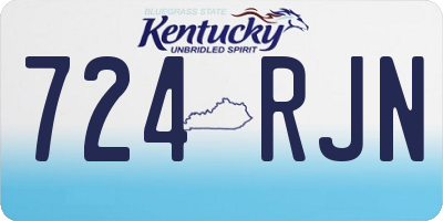 KY license plate 724RJN
