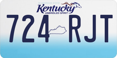 KY license plate 724RJT