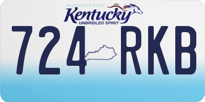 KY license plate 724RKB