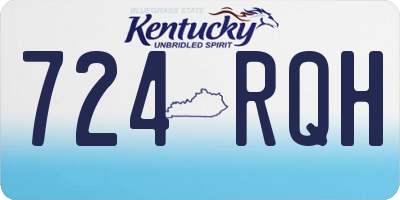 KY license plate 724RQH