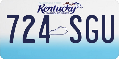 KY license plate 724SGU