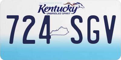 KY license plate 724SGV