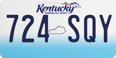 KY license plate 724SQY