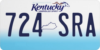 KY license plate 724SRA