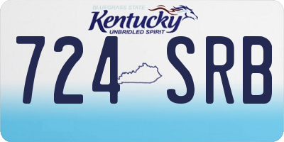 KY license plate 724SRB