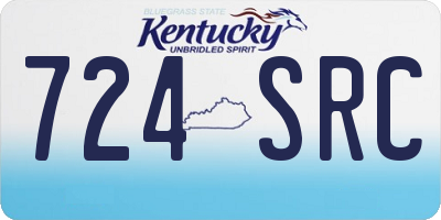KY license plate 724SRC