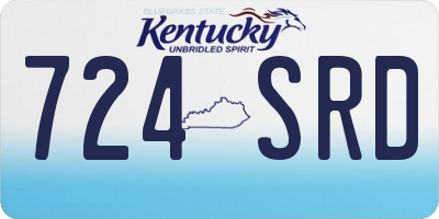 KY license plate 724SRD