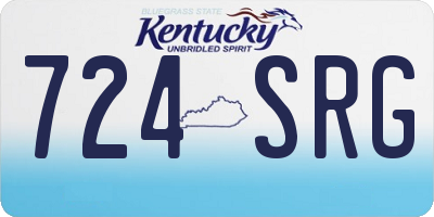 KY license plate 724SRG