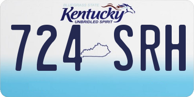 KY license plate 724SRH