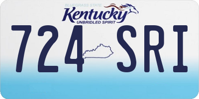 KY license plate 724SRI