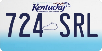 KY license plate 724SRL