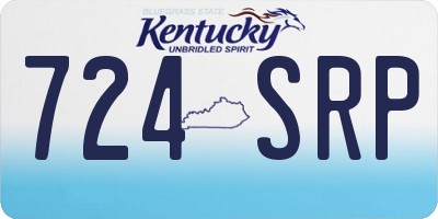 KY license plate 724SRP