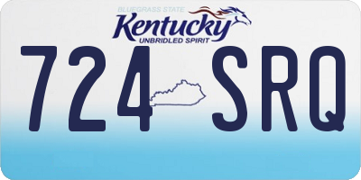 KY license plate 724SRQ