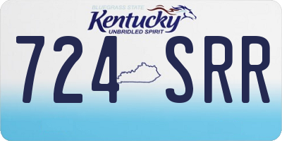 KY license plate 724SRR