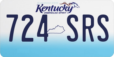 KY license plate 724SRS