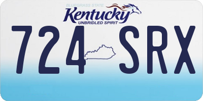 KY license plate 724SRX