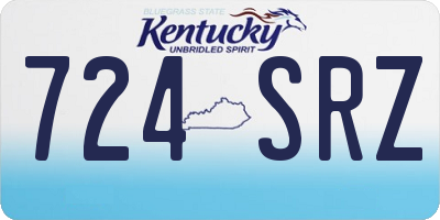 KY license plate 724SRZ
