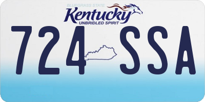 KY license plate 724SSA
