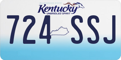 KY license plate 724SSJ