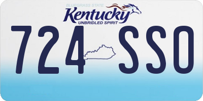 KY license plate 724SSO